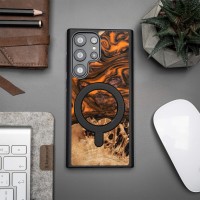 Bewood Resin Case - Samsung Galaxy S23 Ultra - Orange - MagSafe