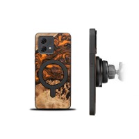 Bewood Resin Case for Motorola G84 5G - Orange with MagSafe