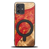 Bewood Resin Case for Motorola G54 5G - Neons - Paris with MagSafe