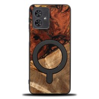 Etui Bewood Unique do Motorola G54 5G - 4 Żywioły - Ogień z MagSafe