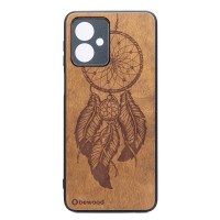 Drewniane Etui Bewood do Motorola G54 5G ŁAPACZ SNÓW IMBUIA