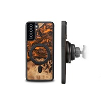 Bewood Resin Case - Samsung Galaxy S21 FE - Orange - MagSafe