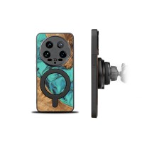 Etui Bewood Unique na Xiaomi 14 Ultra - Turquoise z MagSafe