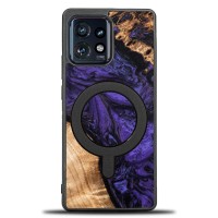 mini: Etui Bewood Unique na Motorola Edge 40 Pro - Violet z MagSafe (1)