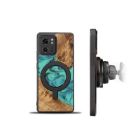 Bewood Resin Case - Motorola Edge 40 - Turquoise - MagSafe