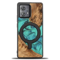 Bewood Resin Case - Motorola Edge 40 Neo - Turquoise - MagSafe