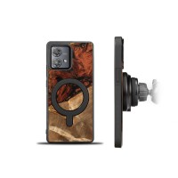 Bewood Resin Case - Motorola Edge 40 Neo - 4 Elements - Fire - MagSafe