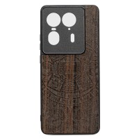 Drewniane Etui Bewood do Motorola Edge 50 Ultra KALENDARZ AZTECKI ZIRICOTE