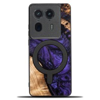 Bewood Resin Case for Motorola Edge 50 Ultra - Violet with MagSafe