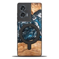 Bewood Resin Case for Motorola Edge 50 Fusion - Planets - Earth with MagSafe