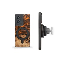 Bewood Resin Case for Motorola Edge 50 Fusion - Orange with MagSafe