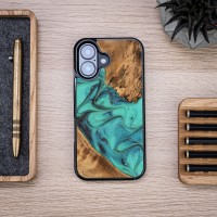 Bewood Resin Case for Apple iPhone 16 - Turquoise