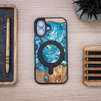 Etui Bewood Unique do iPhone 16 - Planets - Uran z MagSafe