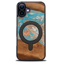mini: Etui Bewood Unique do iPhone 16 - Planets - Saturn z MagSafe (1)