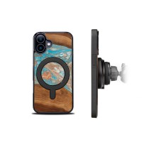 mini: Etui Bewood Unique do iPhone 16 - Planets - Saturn z MagSafe (3)