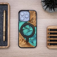 Bewood Resin Case for Apple iPhone 16 Pro - Turquoise with MagSafe