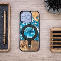 Etui Bewood Unique do iPhone 16 Pro - Planets - Uran z MagSafe