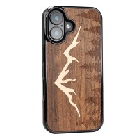 Apple iPhone 16 Mountains Imbuia Bewood Wood Case