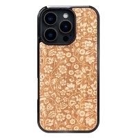 Apple iPhone 16 Pro Flowers Anigre Bewood Wood Case