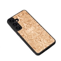 Samsung Galaxy S24 FE Aztec Calendar Anigre Bewood Wood Case