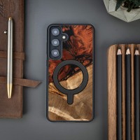 Bewood Resin Case for Samsung Galaxy A35 5G - 4 Elements - Fire with MagSafe