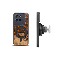 mini: Etui Bewood Unique do Motorola Edge 50 Neo / 60 Neo - Orange z MagSafe (2)