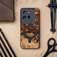 mini: Etui Bewood Unique do Motorola Edge 50 Neo / 60 Neo - Orange z MagSafe (3)