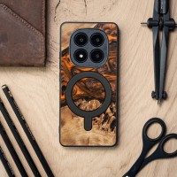 mini: Bewood Resin Case for Xiaomi Redmi Note 14 Pro Plus 5G - Orange with MagSafe (3)