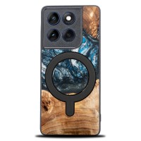 mini: Bewood Resin Case for Motorola Edge 60 / 60 Fusion - Planets - Earth with MagSafe (1)