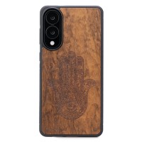 mini: Drewniane Etui Bewood do Samsung Galaxy S25 Edge HAMSA IMBUIA (1)