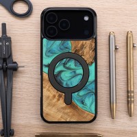 mini: Bewood Resin Case for Apple iPhone 17 Pro Max - Turquoise with MagSafe (4)