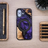 mini: Etui Bewood Unique do iPhone 17 - Violet z MagSafe (4)