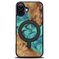 mini: Etui Bewood Unique do iPhone 17 - Turquoise z MagSafe (1)