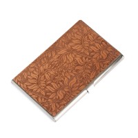 mini: Business Card Holder Inox Leafs Apple Tree (1)