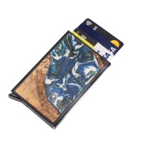 mini: Etui na karty Bewood Unique Black - Planets - Ziemia (1)