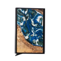 mini: Etui na karty Bewood Unique Black - Planets - Ziemia (2)