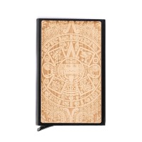 mini: Credit Card Case Bewood Inox Aztec Calendar Anegre (2)