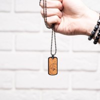 mini: Nieśmiertelnik Bewood - Lis - Merbau (4)