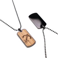 mini: Nieśmiertelnik Bewood - Kotwica - Dąb (2)