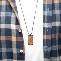 mini: Dog tag Bewood  - Cat Lover Imbuia (5)