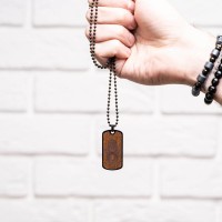 mini: Nieśmiertelnik Bewood - Hamsa - Imbuia (4)