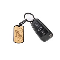 mini: Wooden Keychain - Bike - Limba (3)