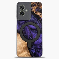 mini: Etui Bewood Unique do Motorola G55 5G - Violet z MagSafe (1)