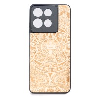 mini: Drewniane Etui Bewood do Motorola G56 5G KALENDARZ AZTECKI ANIEGRE (1)