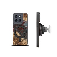 mini: Bewood Resin Case for Motorole Edge 70 - Planets - Pluto with MagSafe (2)