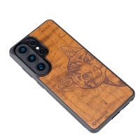 mini: Drewniane Etui Bewood do Samsung Galaxy S26 Ultra CAT LOVER IMBUIA (3)