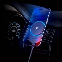 mini: Uchwyt samochodowy / ładowarka indukcyjna 3mk Hardy AeroCharger 15W MPP Qi2 Black (2)