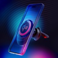 mini: Uchwyt samochodowy / ładowarka indukcyjna 3mk Hardy AeroCharger 15W MPP Qi2 Black (6)