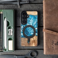 mini: Bewood Resin Case for Samsung Galaxy A57 5G - Planets - Uranus with MagSafe (3)