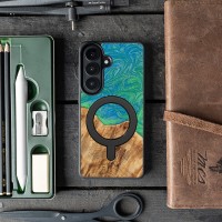 mini: Bewood Resin Case for Samsung Galaxy A57 5G - Neons - Tokyo with MagSafe (3)